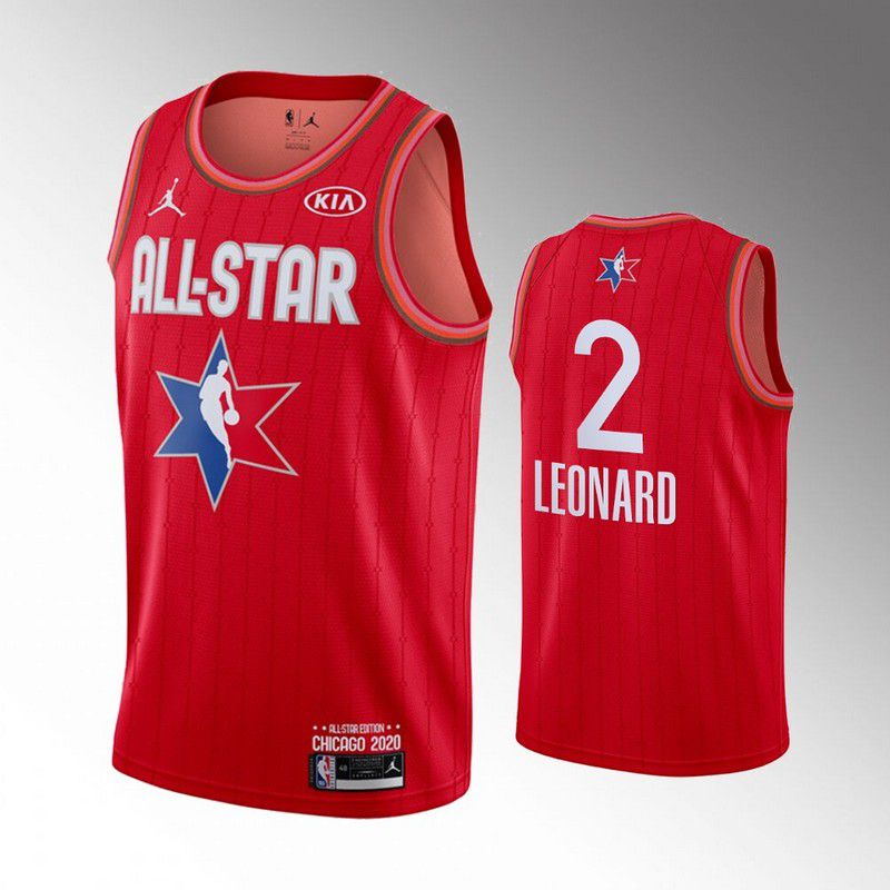 Men Toronto Raptors #2 Leonard Red 2020 All Star NBA Jerseys->toronto raptors->NBA Jersey